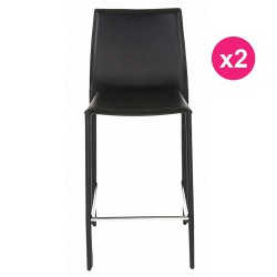 Lot de 2 Chaises Plan de Travail Noire Boréale KosyForm Lot de 2 Chaises Plan de Travail Noire Boréale KosyForm
