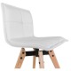 Lot de 2 Chaises Similicuir Blanc KosyForm