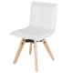 Lot de 2 Chaises Similicuir Blanc KosyForm