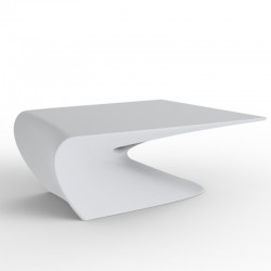 Tavolo basso design ala VONDOM bianco mat