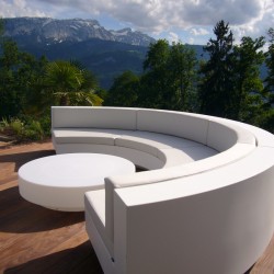 Low-table Vondom Design Vela rund weiß