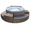 NetSpa VITA PREMIUM 6-seater portable hot tub with furniture