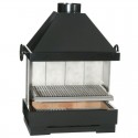 Barbecue Escalor Fiesta to Pose or Recessed in Refractory Bricks and Steel with Hood