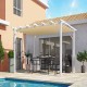 Pergola Aluminium Habrita Anthracite 12m2 with shade canvas