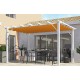 Pergola Aluminium Habrita Anthrazit 12m2 mit Schattierungsleine