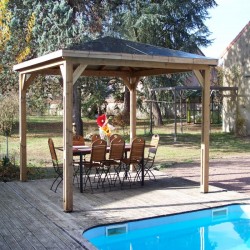 Kiosque de Jardin Blueterm en bois 12.32 m2 Habrita Kiosque de Jardin Blueterm en bois 12.32 m2 Habrita