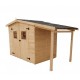 Eden Habrita Wood Garden Shelter 4.08 m² com pira de 2,08 m² e piso