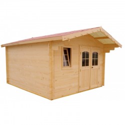 Abri de JardiAbri de Jardin en Bois massif Habrita 15,73 m2 et madriers 42mm Abri de JardiAbri de Jardin en Bois massif Habrita 15,73 m2 et madriers 42mm