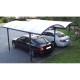 Carpot 1 car 3.05x4.85m aluminum and polycarbonate 6mm ANTI-UV Habrita