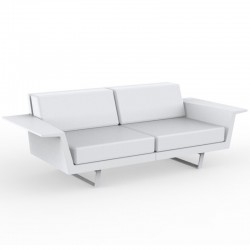 Sofa Vondom Delta Sofa weiß 3-Sitzer