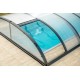 Zwembadschuilplaats in Antraciet Aluminium en Polycarbonaat 390 x 642 x 75