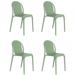 Lot de 4 chaises Vondom Brooklyn pickle Lot de 4 chaises Vondom Brooklyn pickle