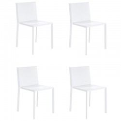 Lot de 4 chaises Vondom Quartz blanc Lot de 4 chaises Vondom Quartz blanc