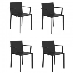 Lot de 4 fauteuils Vondom Quartz noir Lot de 4 fauteuils Vondom Quartz noir
