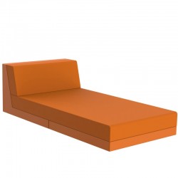 Salon de jardin Vondon lounge Pixel module divan Vondom tissu Silvertex orange Salon de jardin Vondon lounge Pixel module divan Vondom tissu Silvertex orange