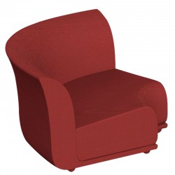 Canapé Sofa Vondom design Suave angle en tissu déperlant rouge Grenat 1046 Canapé Sofa Vondom design Suave angle en tissu déperlant rouge Grenat 1046