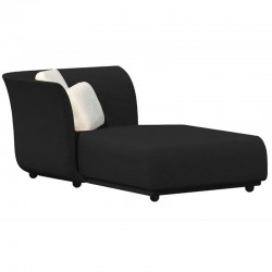 Sofa méridienne droite Suave Vondom tissu déperlant Gris anthracite 1044 Sofa méridienne droite Suave Vondom tissu déperlant Gris anthracite 1044