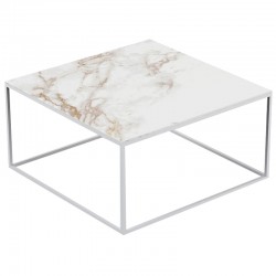 Table basse carrée Suave Vondom Dekton Entzo blanc et pieds blancs 80x80xH40 Table basse carrée Suave Vondom Dekton Entzo blanc et pieds blancs 80x80xH40