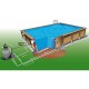 Piscina Legno Ubbink Linea 500x800 H140 Fodera Blu