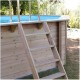 Pool Wood Ubbink Azura 350x505 H126cm Forro Azul