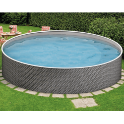 Piscine Azuro Ronde style rotin 360x120