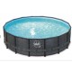 Poolschaukel Elite Round Design Rattan 427x107