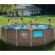 Pool Swing Elite Round Design Rattan 457x122 mit Bullauge