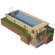 Piscine Urbaine Procopi en Bois 600x250xH133 Couverture Chauffage Filtration Coffre