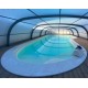 Recinto da Piscina Cintrè Abrigo Telescópico Malta pronto para instalar para piscina 900 x 450