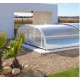 Pool Enclosure Cintrè Telescopic Shelter Malta pronto per l'installazione per piscina 900 x 450