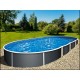 Pool Azuro oval Grafite 5.5x3.7x1.2