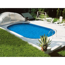 Oval Pool Ibiza Azuro 600x320 H120 mit Sandfilter