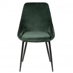 Conjunto de veludo de refeição 4 cadeiras verde com Base de Metal preto Kari KosyForm Conjunto de veludo de refeição 4 cadeiras verde com Base de Metal preto Kari KosyForm