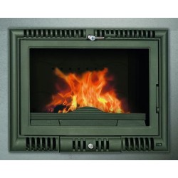 Ferlux Kalio Ferro Fundido Inserção de Madeira com Turbo 16 kW de vidro de cristal