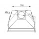 Ferlux Holzofen mit Forno 60 Backofen aus 16kW Stahl mit Glas