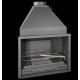 Ferlux Holzofen mit Forno 60 Backofen aus 16kW Stahl mit Glas