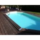 Zwembad Hout Ubbink Azura 610x400 H120cm Blauwe Liner