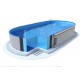 Ovaal zwembad Ibiza Azuro 11x5 H150 blauwe voering