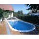 Piscina Ovalada Ibiza Azuro 12mx6m H150cm Enterrada con Filtro de Arena