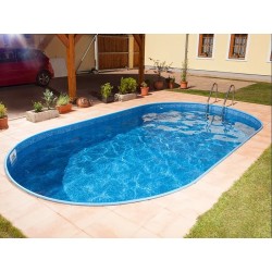 Piscina ovale Ibiza Azuro 12mx6m H150cm Sepolto