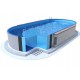 Oval Pool Ibiza Azuro 12mx6m H150cm Buried with Sand Filter