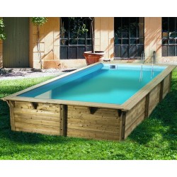 Piscina Madera Sunwater 550x300 H140cm Blue Liner Ubbink Piscina Madera Sunwater 550x300 H140cm Blue Liner Ubbink