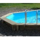 Piscina Madeira Sunwater 490x300 H120cm Forro Azul Ubbink