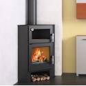 Bronpi Lerma 9kW stufa a legna angolare con forno