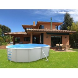 Piscina acima do solo TOI Magnum oval 640x366xH132 Compact Branco