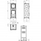 Houtkachel met Nordica Extraflame Rossella oven plus 9.1kW Liberty bordeaux