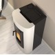 Ventilated pellet stove La Nordica Extraflame Klaudia 8kW Bordeaux