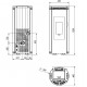 Estufa de pellets La Nordica Extraflame Luisella 5kW estrecha ventilada Burdeos