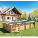 Urban pool Procopi XL wooden 650 x 350