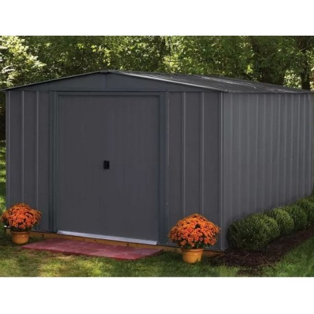 Habrita Metal Garden Shed 313x297xh198 with Sliding Door